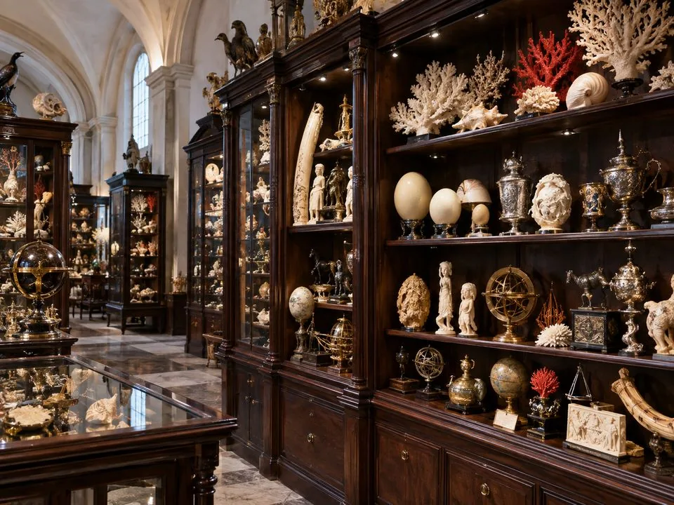 Les cabinets de la Kunst- und Wunderkammer au Schloss Ambras Innsbruck